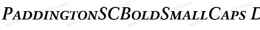 PaddingtonSCBoldSmallCaps Demi◆字体转换